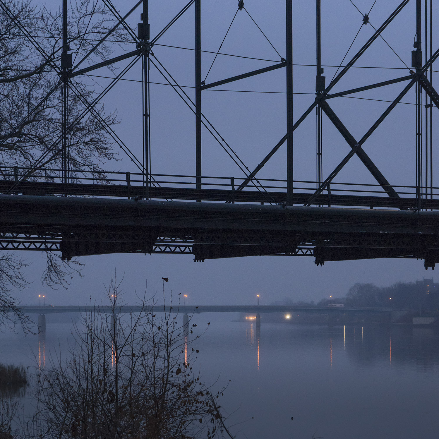 Walnut Street Bridge - Susquehanna River - Harrisburg, Pennsylvania - fine art photography
